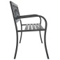 vidaXL Gartenbank Schwarz 120 cm Stahl vidaXL Gartenbank Schwarz 120 cm Stahl