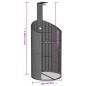 vidaXL Gartendusche Beige 100x100x241,5 cm Poly Rattan Akazienholz vidaXL Gartendusche Beige 100x100x241,5 cm Poly Rattan Akazienholz