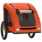 vidaXL Fahrradanhänger für Hunde Orange Oxford-Gewebe und Eisen vidaXL Fahrradanhänger für Hunde Orange Oxford-Gewebe und Eisen