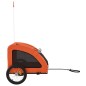 vidaXL Fahrradanhänger für Hunde Orange Oxford-Gewebe und Eisen vidaXL Fahrradanhänger für Hunde Orange Oxford-Gewebe und Eisen