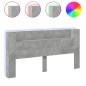 vidaXL LED-Kopfteil mit Ablage Betongrau 200x16,5x103,5 cm vidaXL LED-Kopfteil mit Ablage Betongrau 200x16,5x103,5 cm