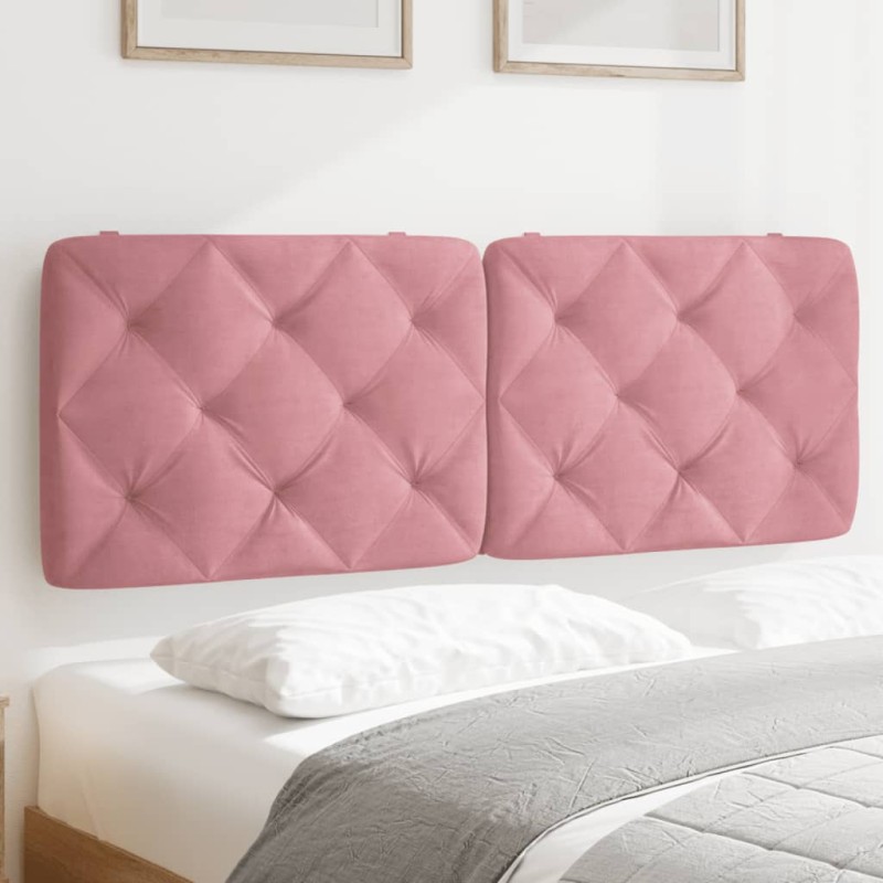vidaXL Kopfteil-Kissen Rosa 140 cm Samt vidaXL Kopfteil-Kissen Rosa 140 cm Samt