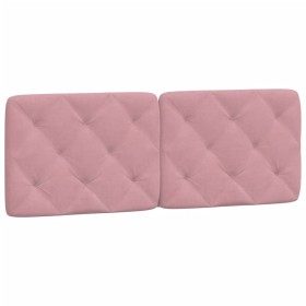 vidaXL Kopfteil-Kissen Rosa 140 cm Samt