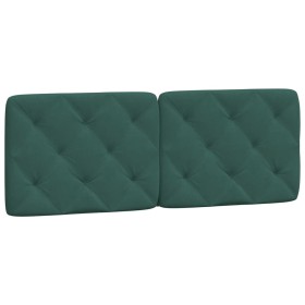 vidaXL Kopfteil-Kissen Dunkelgrün 140 cm Samt