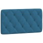 vidaXL Kopfteil-Kissen Blau 100 cm Samt