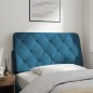 vidaXL Kopfteil-Kissen Blau 100 cm Samt