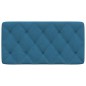 vidaXL Kopfteil-Kissen Blau 100 cm Samt