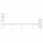 vidaXL Bettgestell mit Kopf- und Fußteil Metall Weiß 183x213 cm vidaXL Bettgestell mit Kopf- und Fußteil Metall Weiß 183x213 cm