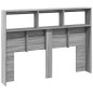 vidaXL LED-Kopfteil mit Ablage Grau Sonoma 140x17x102 cm vidaXL LED-Kopfteil mit Ablage Grau Sonoma 140x17x102 cm