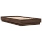 vidaXL Bettgestell Braun Eichen-Optik 75x190 cm Holzwerkstoff vidaXL Bettgestell Braun Eichen-Optik 75x190 cm Holzwerkstoff