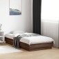 vidaXL Bettgestell Braun Eichen-Optik 75x190 cm Holzwerkstoff vidaXL Bettgestell Braun Eichen-Optik 75x190 cm Holzwerkstoff