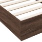 vidaXL Bettgestell Braun Eichen-Optik 75x190 cm Holzwerkstoff vidaXL Bettgestell Braun Eichen-Optik 75x190 cm Holzwerkstoff