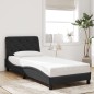 vidaXL Bettgestell mit LED-Leuchten Schwarz 80x200 cm Samt vidaXL Bettgestell mit LED-Leuchten Schwarz 80x200 cm Samt
