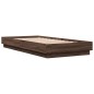 vidaXL Bettgestell Braun Eichen-Optik 100x200 cm Holzwerkstoff vidaXL Bettgestell Braun Eichen-Optik 100x200 cm Holzwerkstoff