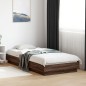 vidaXL Bettgestell Braun Eichen-Optik 100x200 cm Holzwerkstoff vidaXL Bettgestell Braun Eichen-Optik 100x200 cm Holzwerkstoff