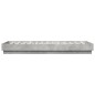 vidaXL Bettgestell Betongrau 100x200 cm Holzwerkstoff vidaXL Bettgestell Betongrau 100x200 cm Holzwerkstoff