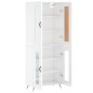 Highboard Hochglanz-Weiß 69,5x34x180 cm Holzwerkstoff Highboard Hochglanz-Weiß 69,5x34x180 cm Holzwerkstoff