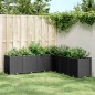 vidaXL Pflanzkübel Schwarz 160x160x53 cm PP vidaXL Pflanzkübel Schwarz 160x160x53 cm PP