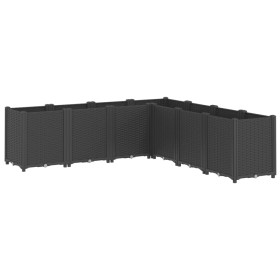 vidaXL Pflanzkübel Schwarz 160x160x53 cm PP