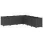 vidaXL Pflanzkübel Schwarz 160x160x53 cm PP vidaXL Pflanzkübel Schwarz 160x160x53 cm PP