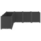 vidaXL Pflanzkübel Schwarz 160x160x53 cm PP vidaXL Pflanzkübel Schwarz 160x160x53 cm PP