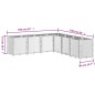 vidaXL Pflanzkübel Schwarz 160x160x53 cm PP vidaXL Pflanzkübel Schwarz 160x160x53 cm PP