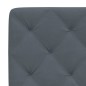 vidaXL Bettgestell mit LED-Leuchten Dunkelgrau 180x200 cm Samt vidaXL Bettgestell mit LED-Leuchten Dunkelgrau 180x200 cm Samt