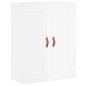 Highboard Hochglanz-Weiß 69,5x34x180 cm Holzwerkstoff Highboard Hochglanz-Weiß 69,5x34x180 cm Holzwerkstoff