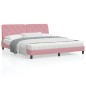 vidaXL Bettgestell mit Kopfteil Rosa 180x200 cm Samt vidaXL Bettgestell mit Kopfteil Rosa 180x200 cm Samt
