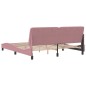 vidaXL Bettgestell mit Kopfteil Rosa 180x200 cm Samt vidaXL Bettgestell mit Kopfteil Rosa 180x200 cm Samt