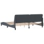 vidaXL Bettgestell mit Kopfteil Dunkelgrau 200x200 cm Samt vidaXL Bettgestell mit Kopfteil Dunkelgrau 200x200 cm Samt