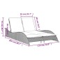vidaXL Sonnenliege mit Auflagen Grau 114x205x73 cm Poly Rattan vidaXL Sonnenliege mit Auflagen Grau 114x205x73 cm Poly Rattan