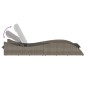 vidaXL Sonnenliege mit Auflage Grau 60x205x73 cm Poly Rattan vidaXL Sonnenliege mit Auflage Grau 60x205x73 cm Poly Rattan