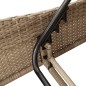 vidaXL Sonnenliege mit Auflage Beige 60x205x73 cm Poly Rattan vidaXL Sonnenliege mit Auflage Beige 60x205x73 cm Poly Rattan