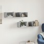 vidaXL Wandschränke 2 Stk. Betongrau 75x18x16,5 cm Holzwerkstoff vidaXL Wandschränke 2 Stk. Betongrau 75x18x16,5 cm Holzwerkstoff
