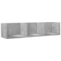 vidaXL Wandschränke 2 Stk. Betongrau 75x18x16,5 cm Holzwerkstoff vidaXL Wandschränke 2 Stk. Betongrau 75x18x16,5 cm Holzwerkstoff