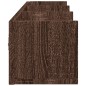 vidaXL Wandschrank Braun Eichen-Optik 75x18x16,5 cm Holzwerkstoff vidaXL Wandschrank Braun Eichen-Optik 75x18x16,5 cm Holzwerkstoff