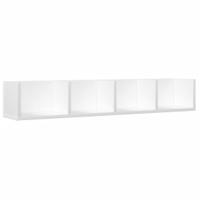 vidaXL Wandschrank Weiß 99x18x16,5 cm Holzwerkstoff