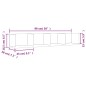 vidaXL Wandschrank Weiß 99x18x16,5 cm Holzwerkstoff vidaXL Wandschrank Weiß 99x18x16,5 cm Holzwerkstoff