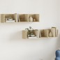 vidaXL Wandschränke 2 Stk. Sonoma-Eiche 75x18x16,5 cm Holzwerkstoff vidaXL Wandschränke 2 Stk. Sonoma-Eiche 75x18x16,5 cm Holzwerkstoff
