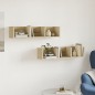 vidaXL Wandschränke 2 Stk. Sonoma-Eiche 75x18x16,5 cm Holzwerkstoff vidaXL Wandschränke 2 Stk. Sonoma-Eiche 75x18x16,5 cm Holzwerkstoff