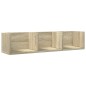 vidaXL Wandschränke 2 Stk. Sonoma-Eiche 75x18x16,5 cm Holzwerkstoff vidaXL Wandschränke 2 Stk. Sonoma-Eiche 75x18x16,5 cm Holzwerkstoff
