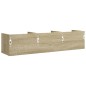 vidaXL Wandschränke 2 Stk. Sonoma-Eiche 75x18x16,5 cm Holzwerkstoff vidaXL Wandschränke 2 Stk. Sonoma-Eiche 75x18x16,5 cm Holzwerkstoff