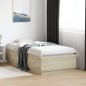 vidaXL Bettgestell mit LED Sonoma-Eiche 90x190 cm Holzwerkstoff vidaXL Bettgestell mit LED Sonoma-Eiche 90x190 cm Holzwerkstoff