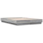vidaXL Bettgestell Grau Sonoma 120x190 cm Holzwerkstoff vidaXL Bettgestell Grau Sonoma 120x190 cm Holzwerkstoff