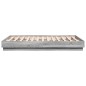 vidaXL Bettgestell Grau Sonoma 120x190 cm Holzwerkstoff vidaXL Bettgestell Grau Sonoma 120x190 cm Holzwerkstoff