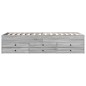 vidaXL Tagesbett mit Schubladen Grau Sonoma 90x200 cm Holzwerkstoff vidaXL Tagesbett mit Schubladen Grau Sonoma 90x200 cm Holzwerkstoff
