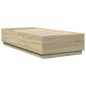 vidaXL Bettgestell Sonoma-Eiche 90x200 cm Holzwerkstoff vidaXL Bettgestell Sonoma-Eiche 90x200 cm Holzwerkstoff