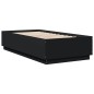 vidaXL Bettgestell Schwarz 90x190 cm Holzwerkstoff vidaXL Bettgestell Schwarz 90x190 cm Holzwerkstoff