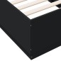 vidaXL Bettgestell Schwarz 90x190 cm Holzwerkstoff vidaXL Bettgestell Schwarz 90x190 cm Holzwerkstoff